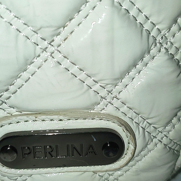 Perlina. Hobo style handbag,  ivory with light brown interior - Picture 2 of 9